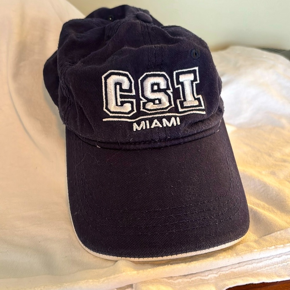 Blue 100% cotton CSI Miami ball cap